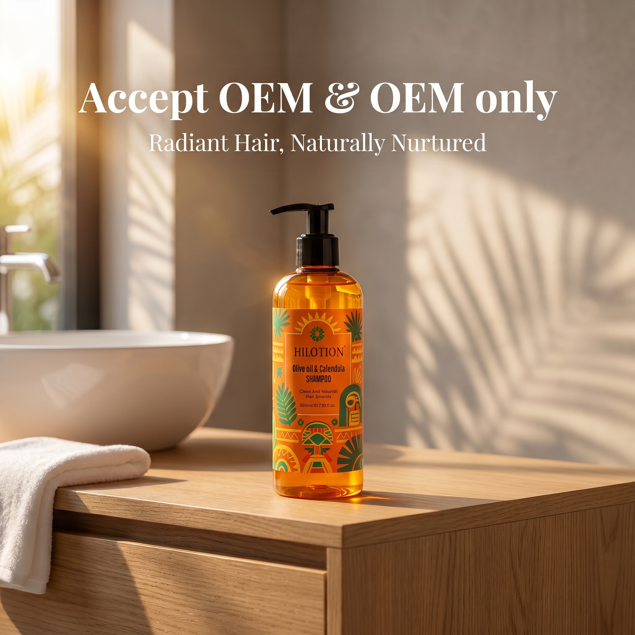 Hilotion Olive Oil & Calendula Nourishing Botanical Hair Shampoo 500ml - 图片 2