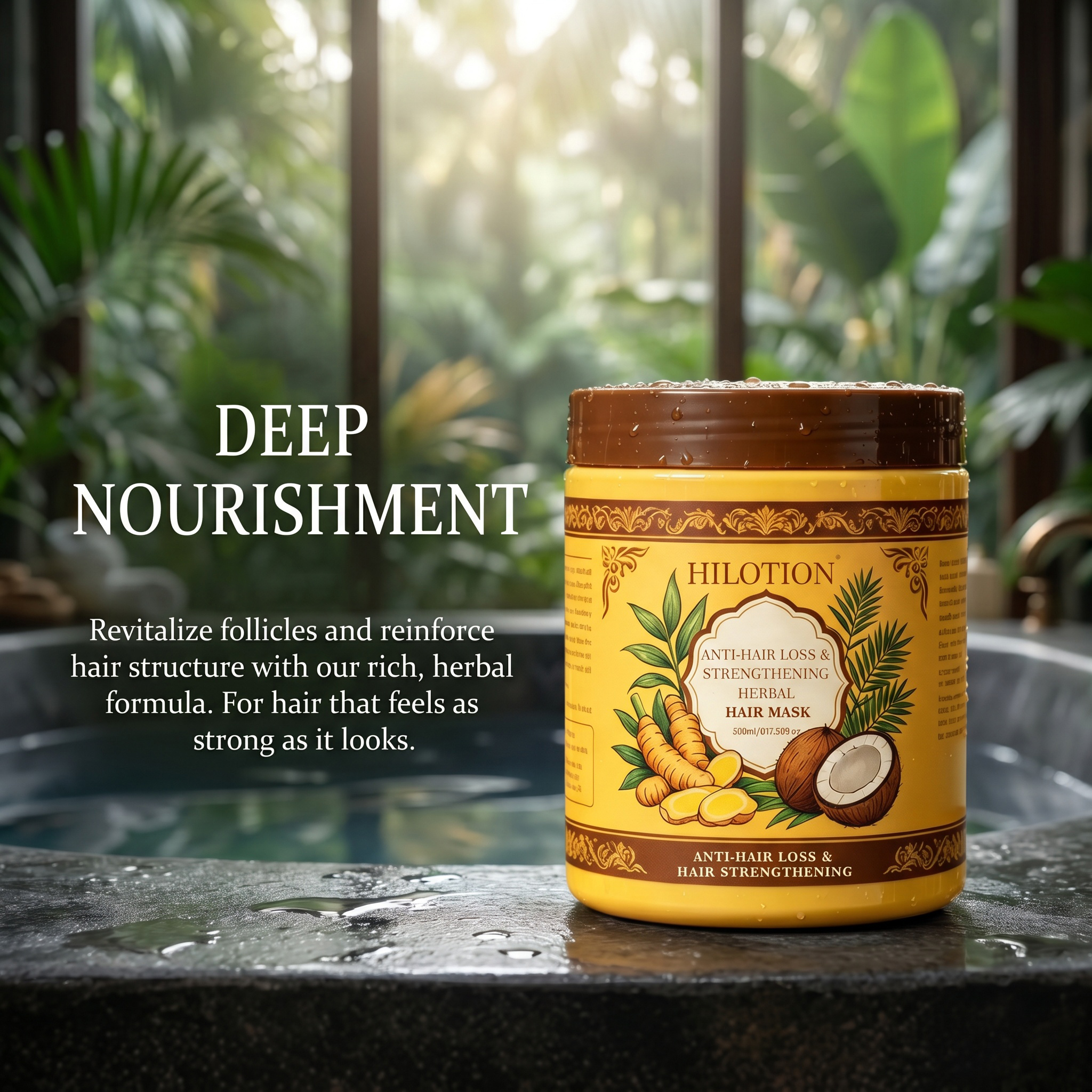 Hilotion Herbal Anti Hair Loss Strengthening Hair Mask - 图片 4