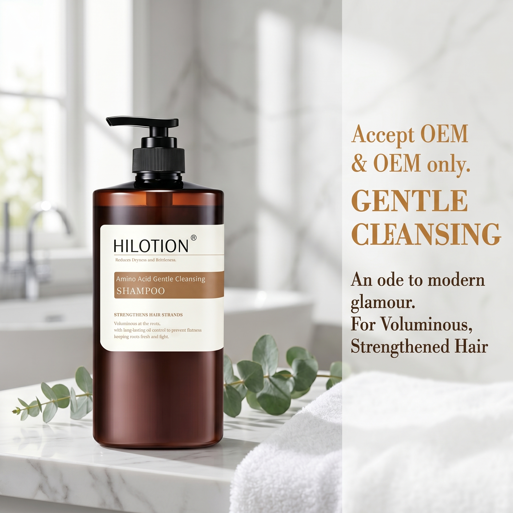 Hilotion Moisture Replenishing Shampoo - Amino Acid Care for Brittle & Dry Hair - 图片 5