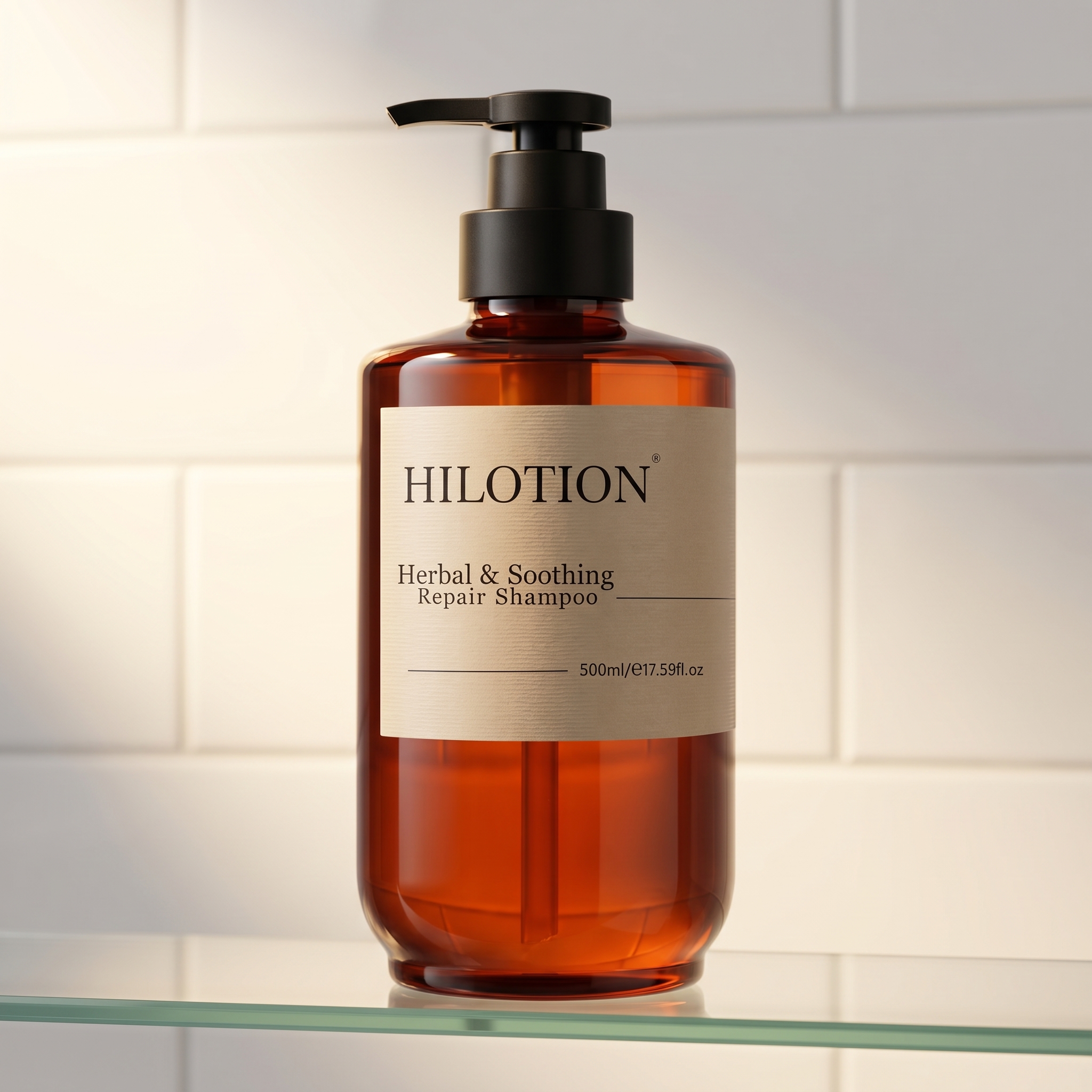 Hilotion Herbal & Soothing Repair Shampoo - Gentle Care for Damaged Hair (500ml)