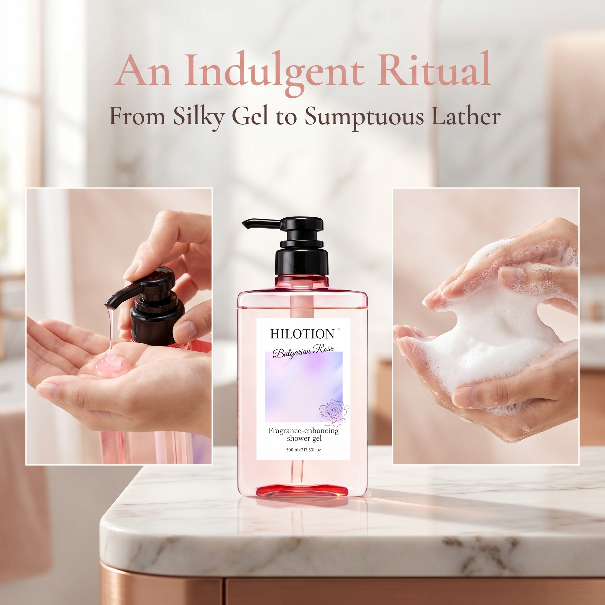 Luxurious Rose Body Wash | Enhances Natural Fragrance & Leaves Skin Softly Scented All Day - 图片 4