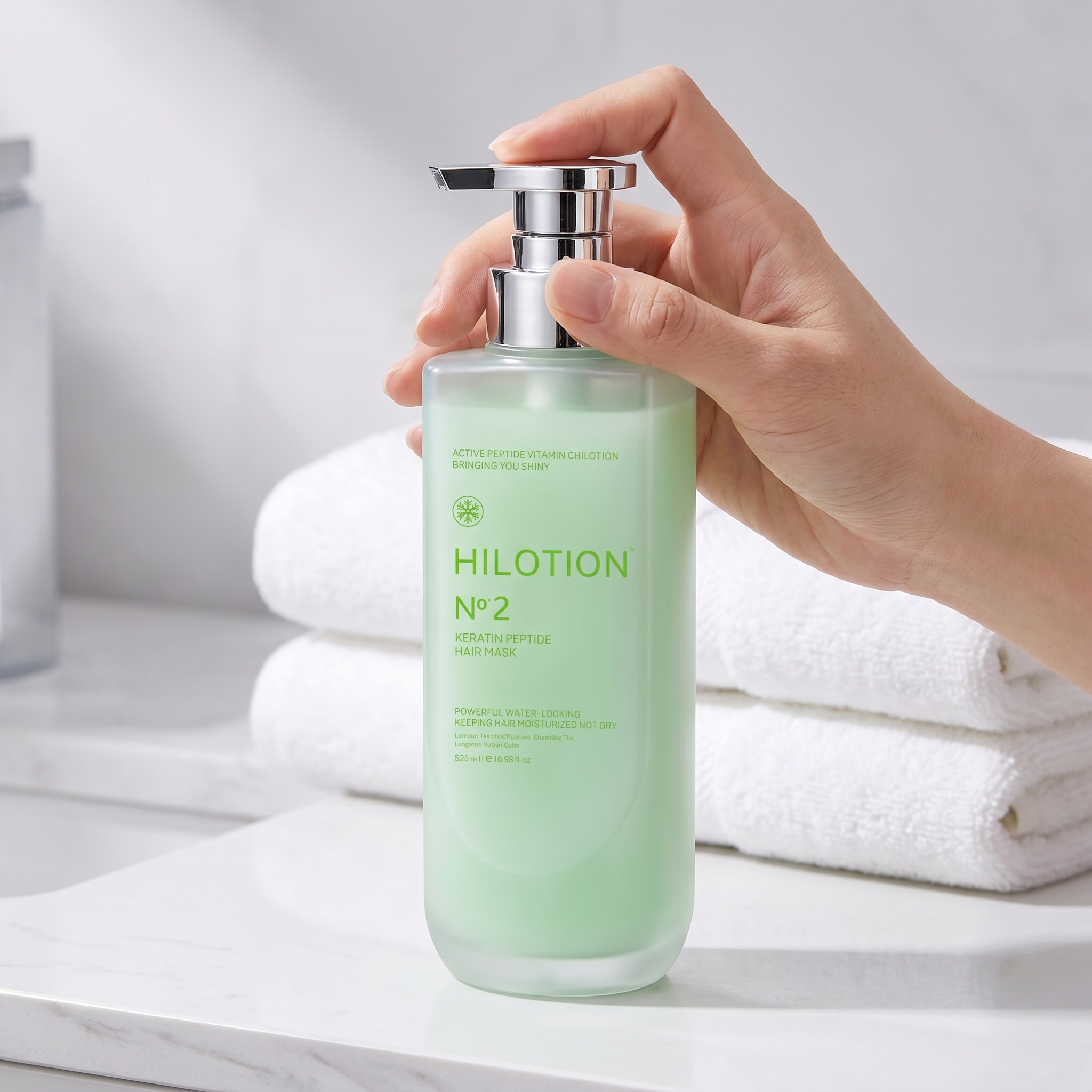 Moisturizing Hair Mask with Active Peptides & Vitamins | Locks in Moisture & Adds Shine - 图片 6