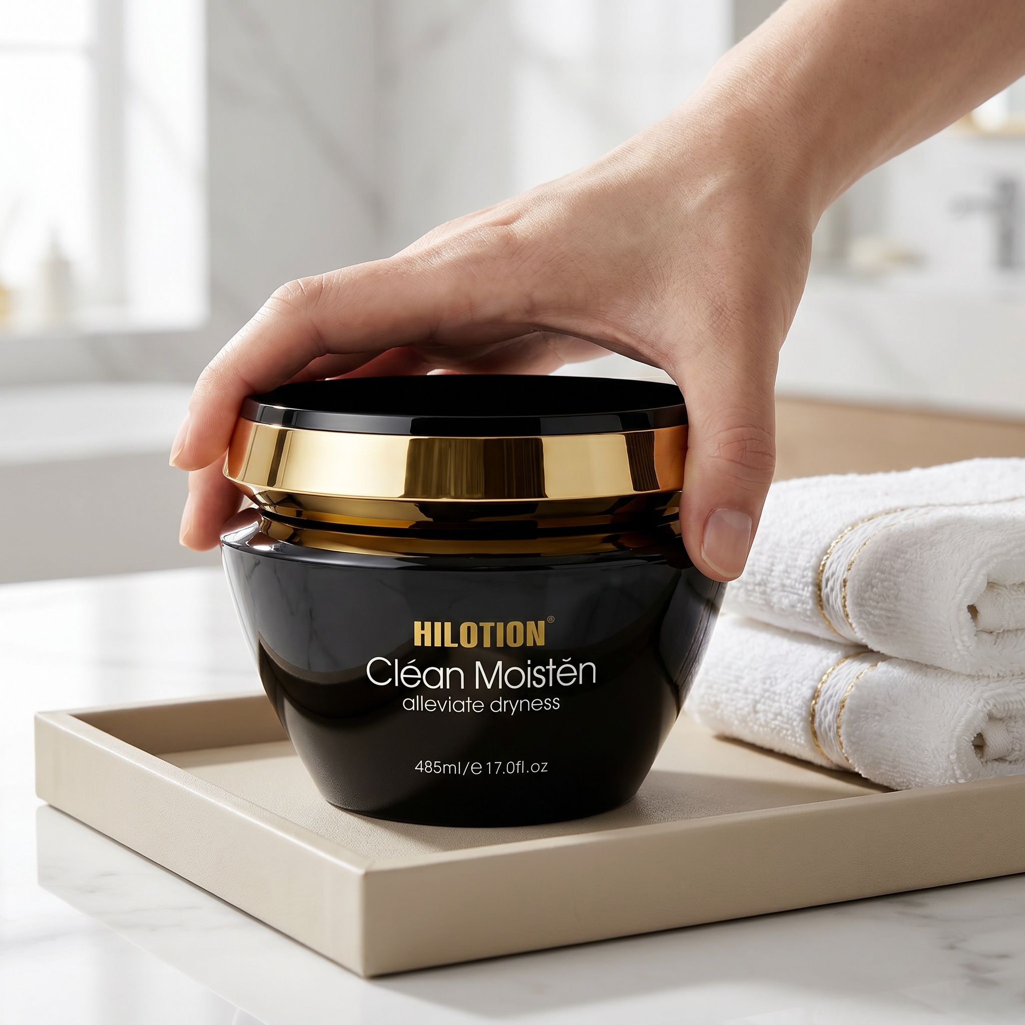 Hilotion Clean Moistening Deep Hydrating Dry Hair Repair Hair Mask 485ml - 图片 3
